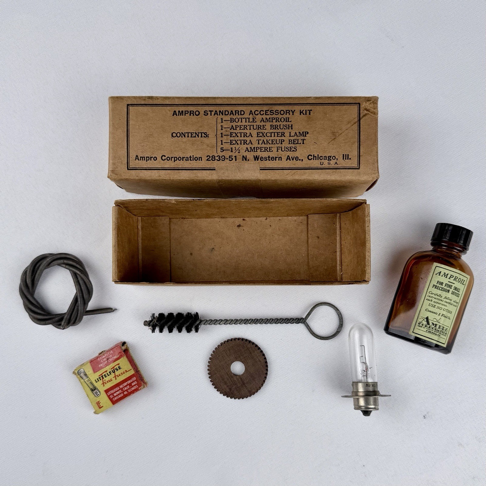 Ampro Standard Accessory Kit Premier 20 Ampoil Exciter Lamp Fuses Belt