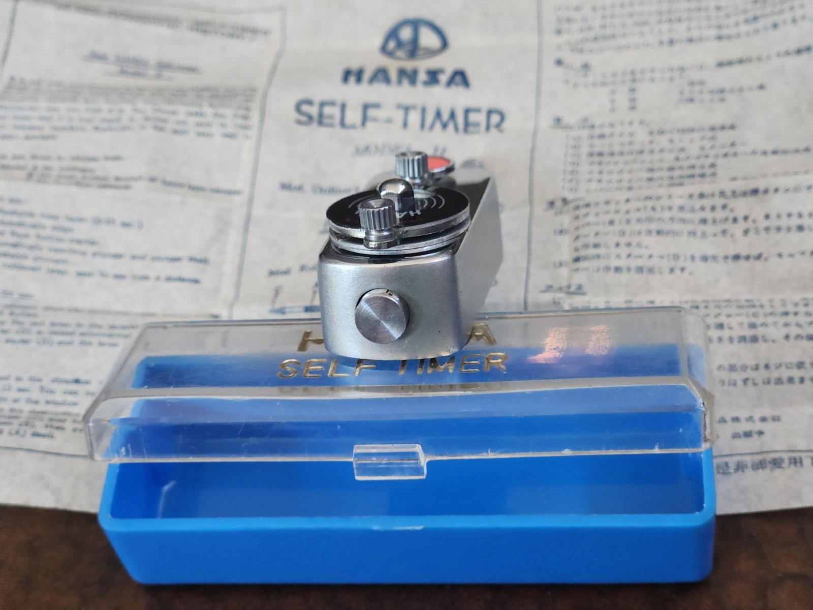 Vintage 1960’s HANZA MOD.II Camera Self Timer-Japan-Working W/Case & Ppwk-Nice !