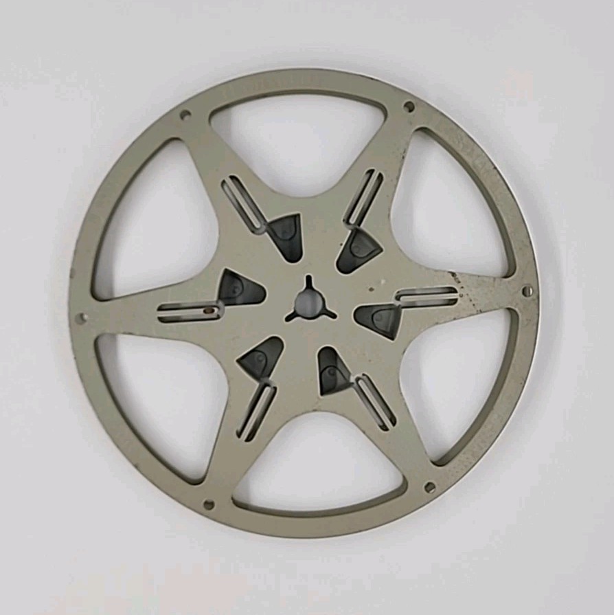 7″ GOLDBERG BROTHERS Brown Metal Reel & Canister for Standard 8mm Film Kodak