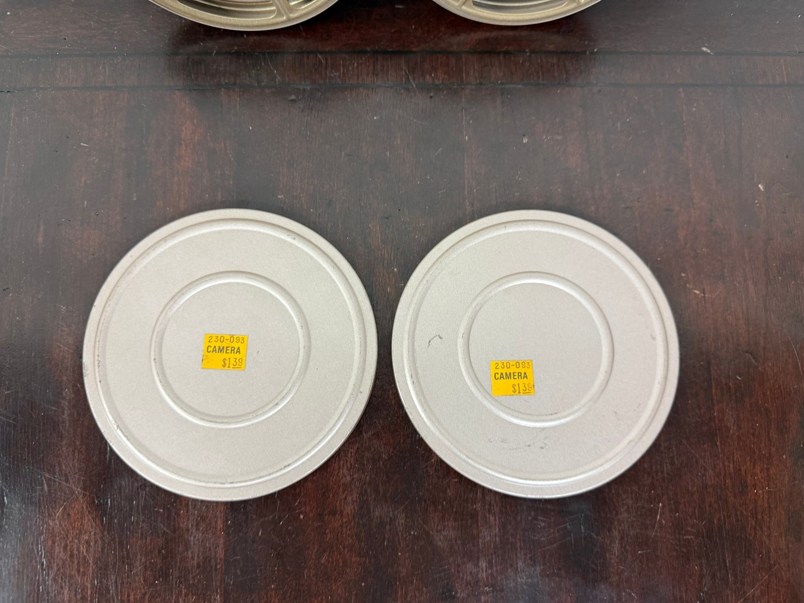 Lot of 2 – Super 8mm Vintage Empty Reels Metal 5″ 200′ Each With Cases