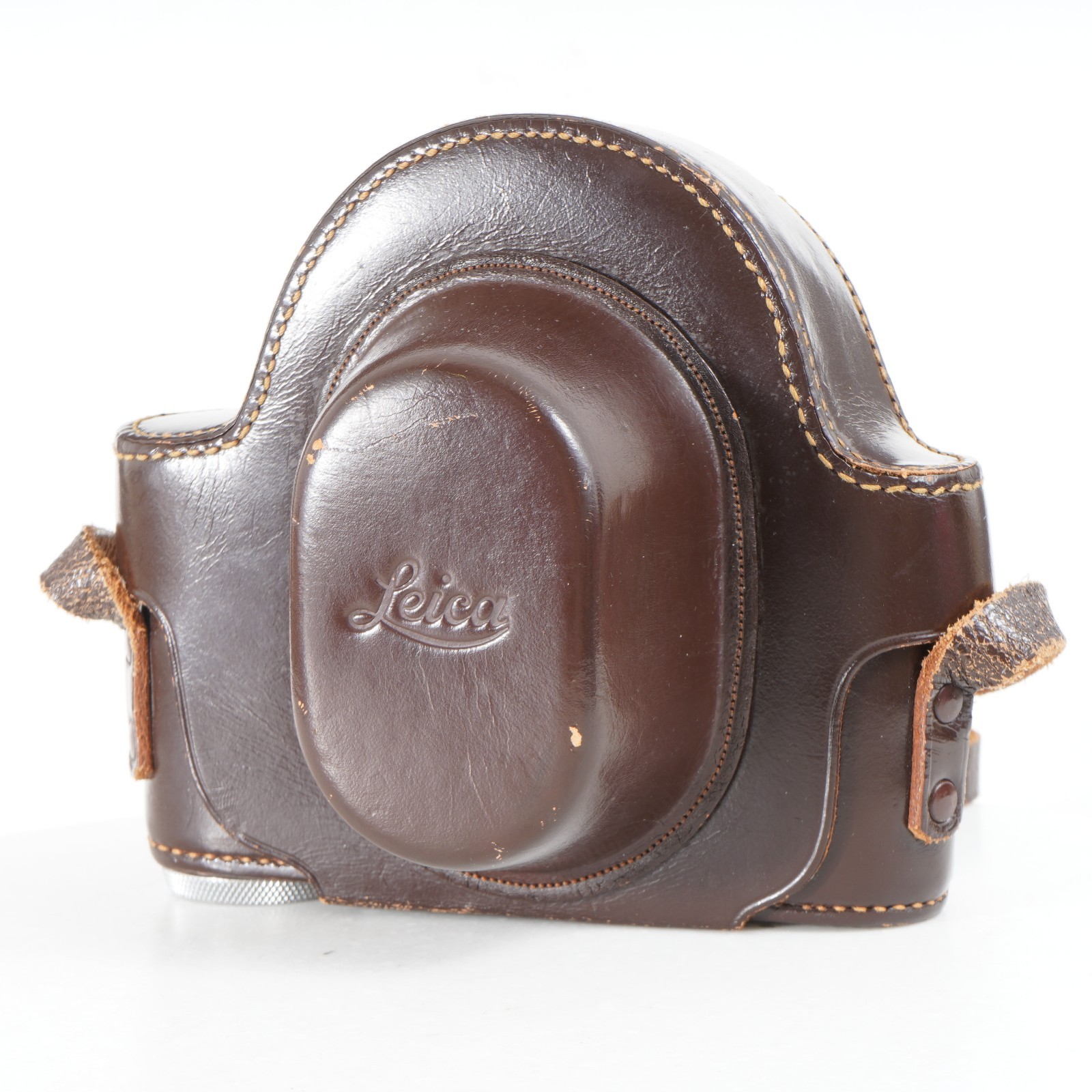 :LEICA EVEREADY LEATHER CASE (EFGOO) FOR LEICA IIIc & IIIf w/ VIOOH Finder (2)