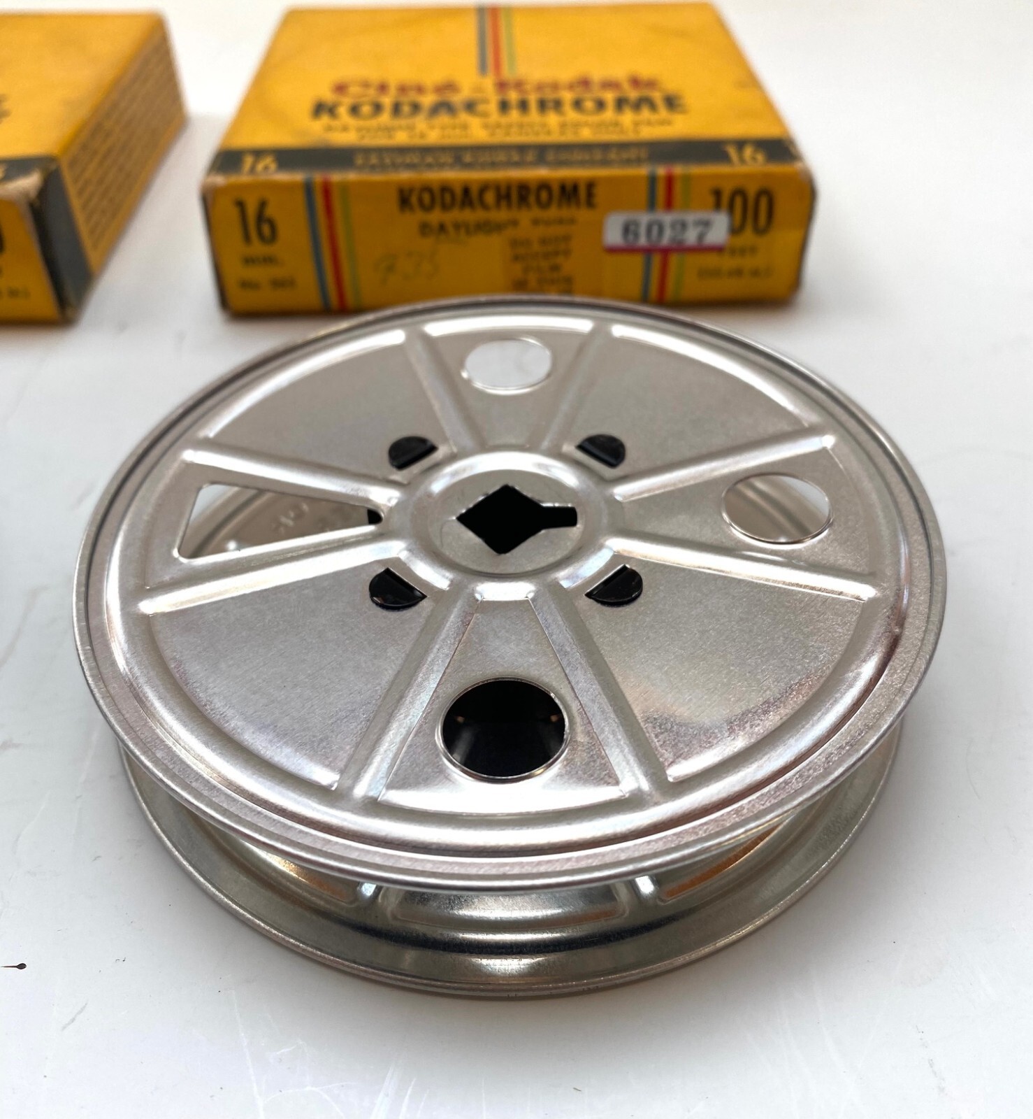 VINTAGE 16mm 4″ FILM REELS 1949 Vintge Cine-Kodak Safety Lot 2 100′ Reel