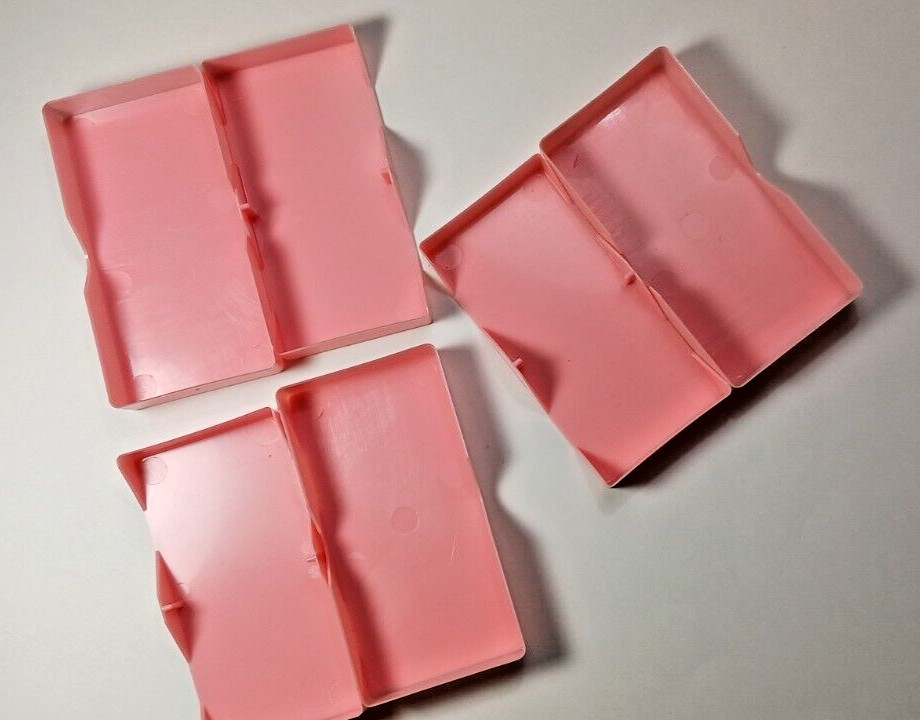 3 Kodachrome Transparencies Collectible Pink Picture Slide Cases Vintage USA