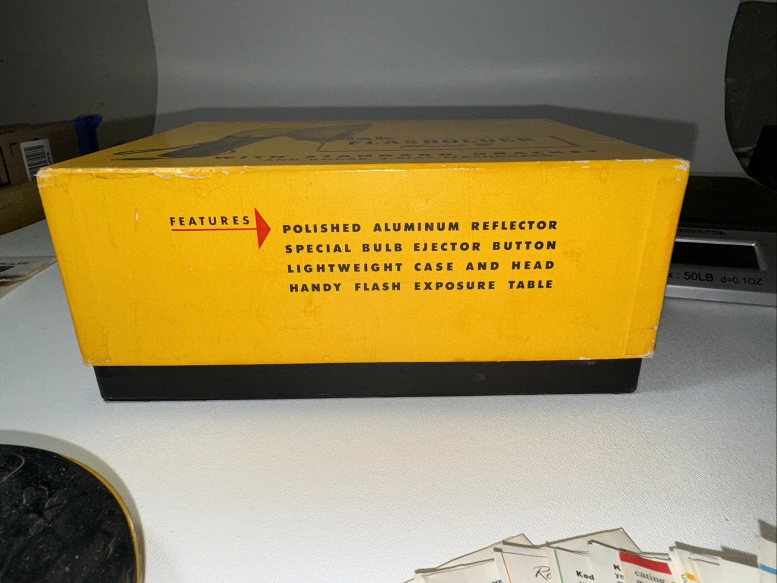 1950s Kodak Flash Holder Model B w/ Standard Bracket Original Box | NO bulb