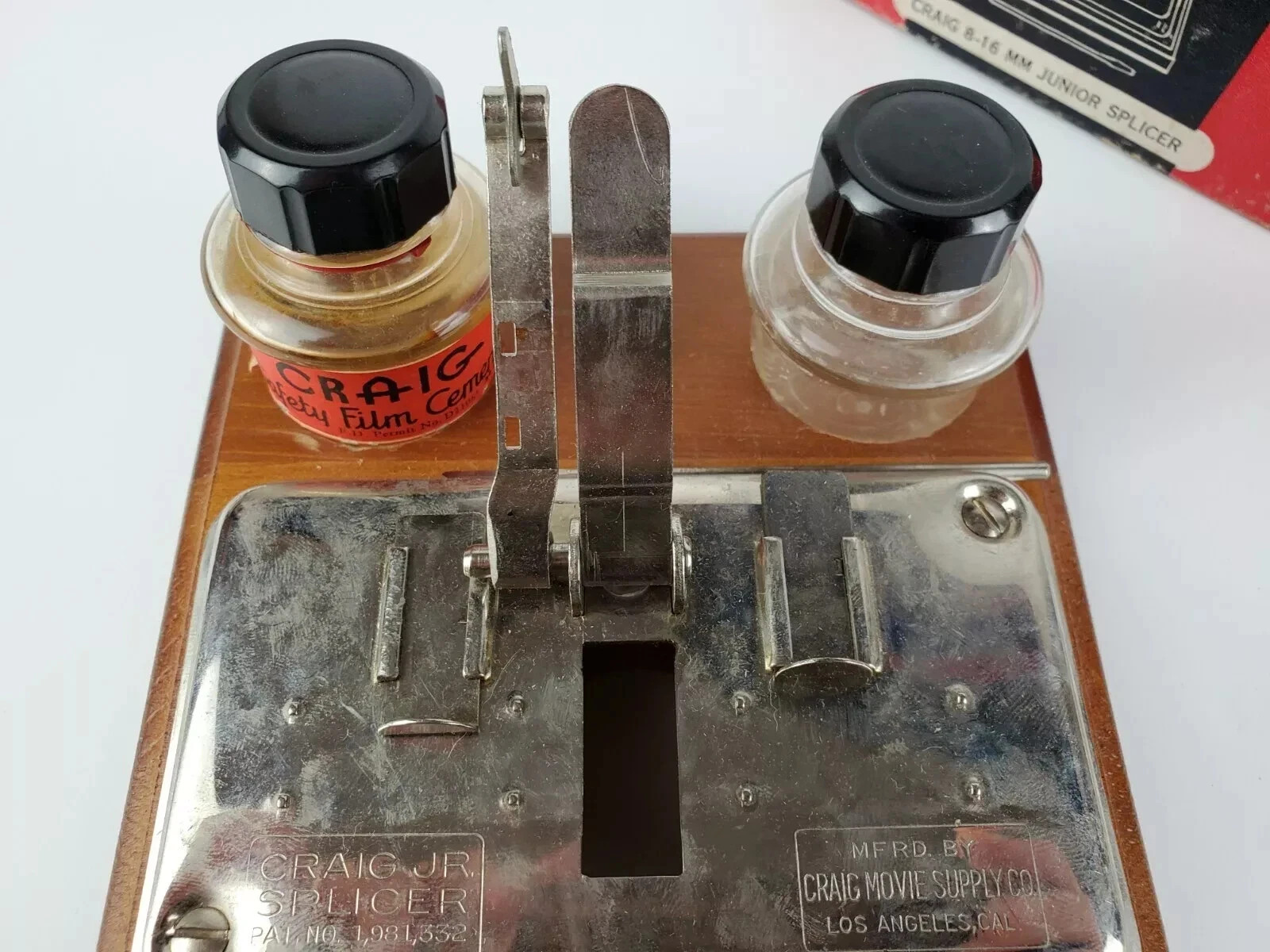 Vintage Craig Junior Splicer 8-16mm Movie Photo Reel Movie Supply Company