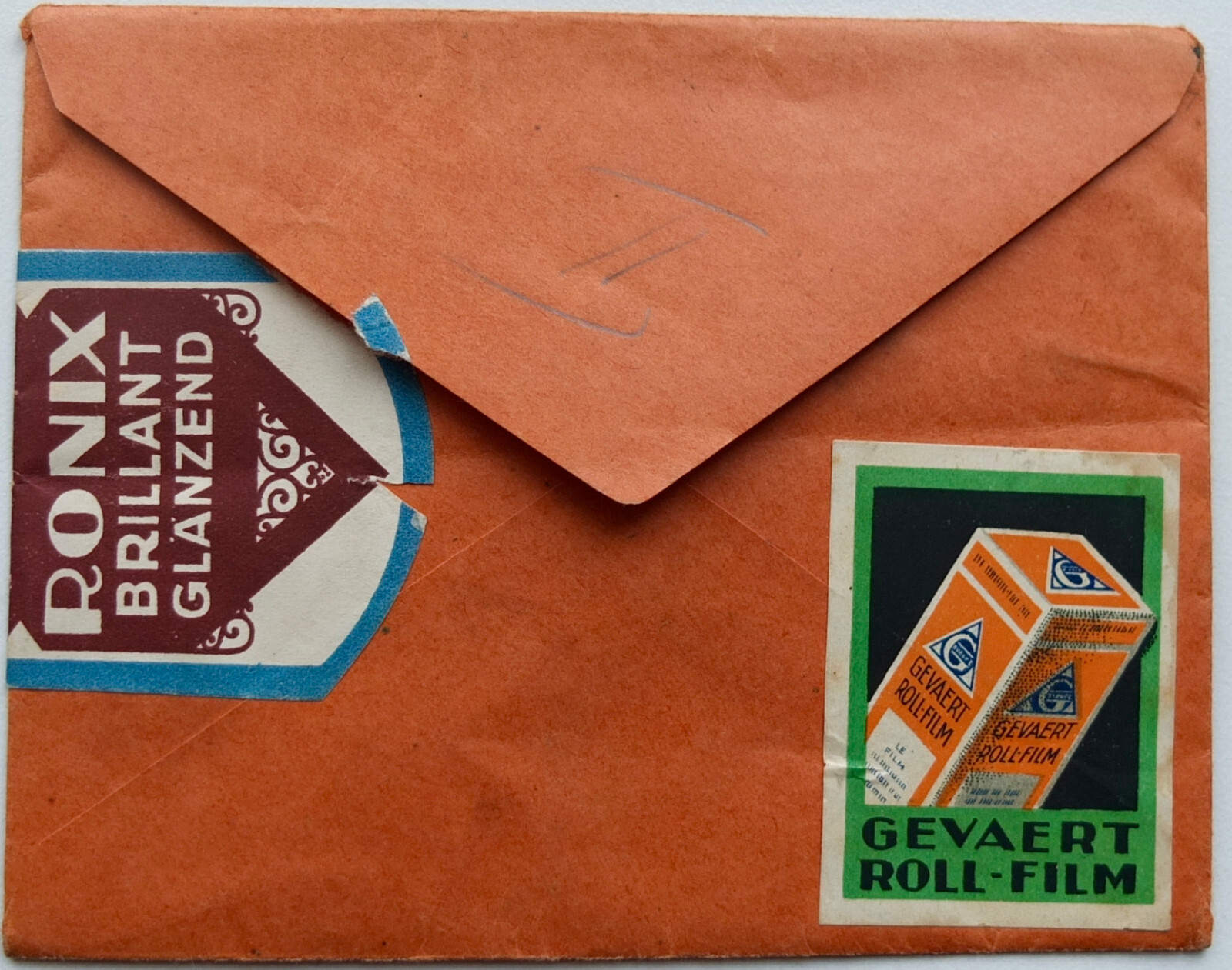 Gevaert Romix Advertising Envelope for Photo Paper Antwerpen 1920-30’s