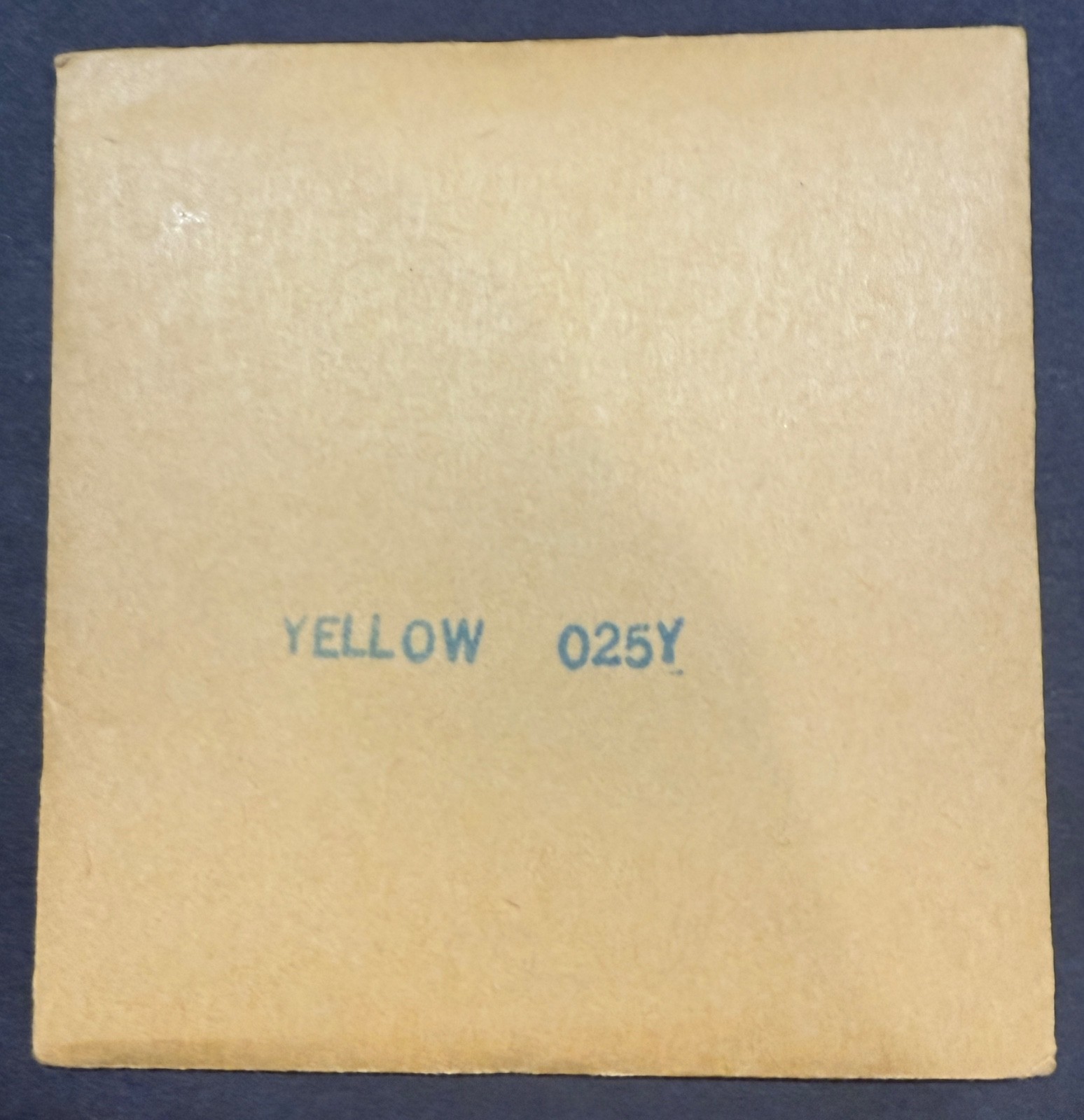 Vintage Camera Filter 3 inch 75mm x 75mm Square YELLOW 025Y NEW Sealed NOS