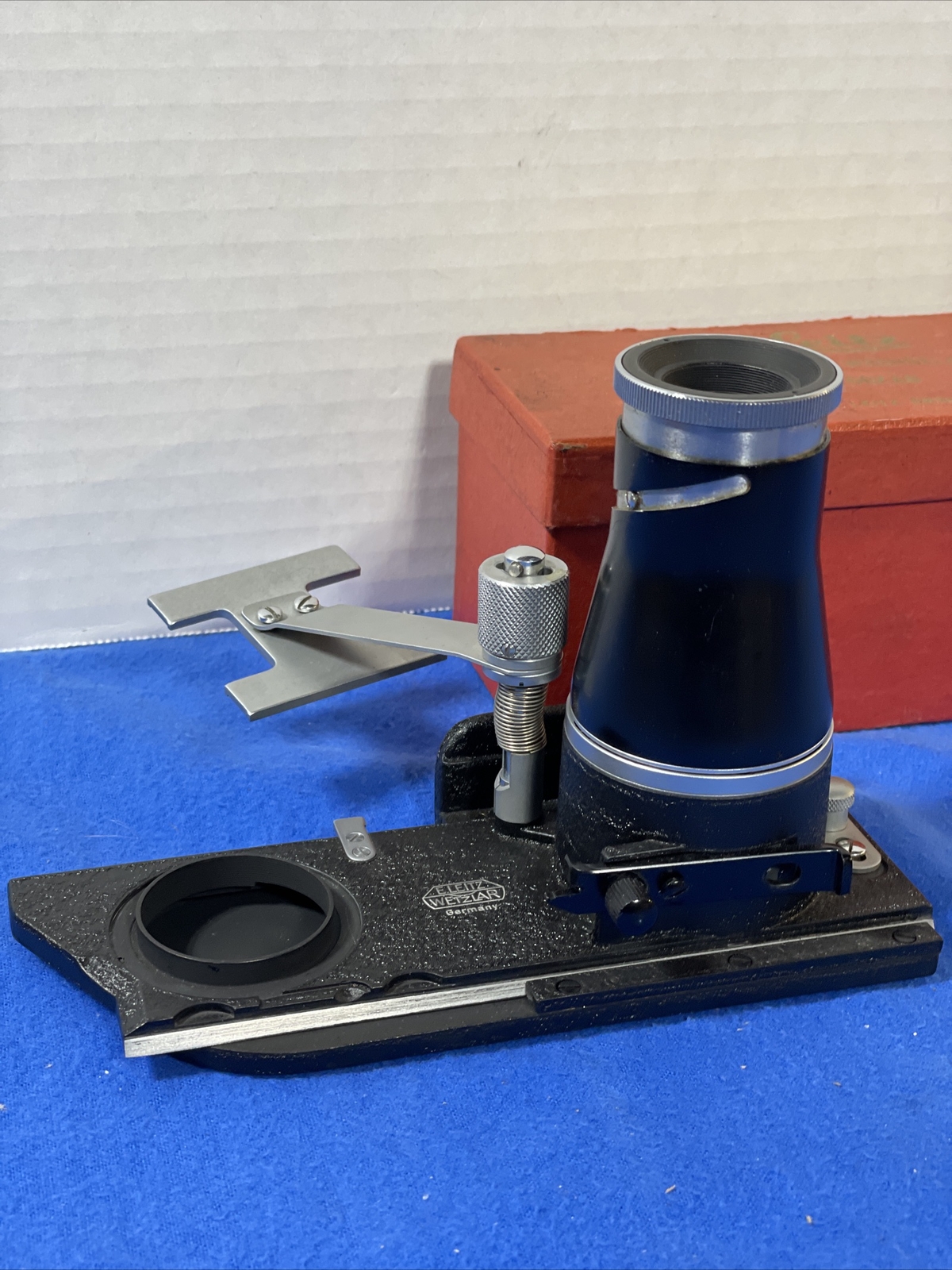 Leitz OOZAB 00ZAB Focusing Stage Old Type w Box Germany