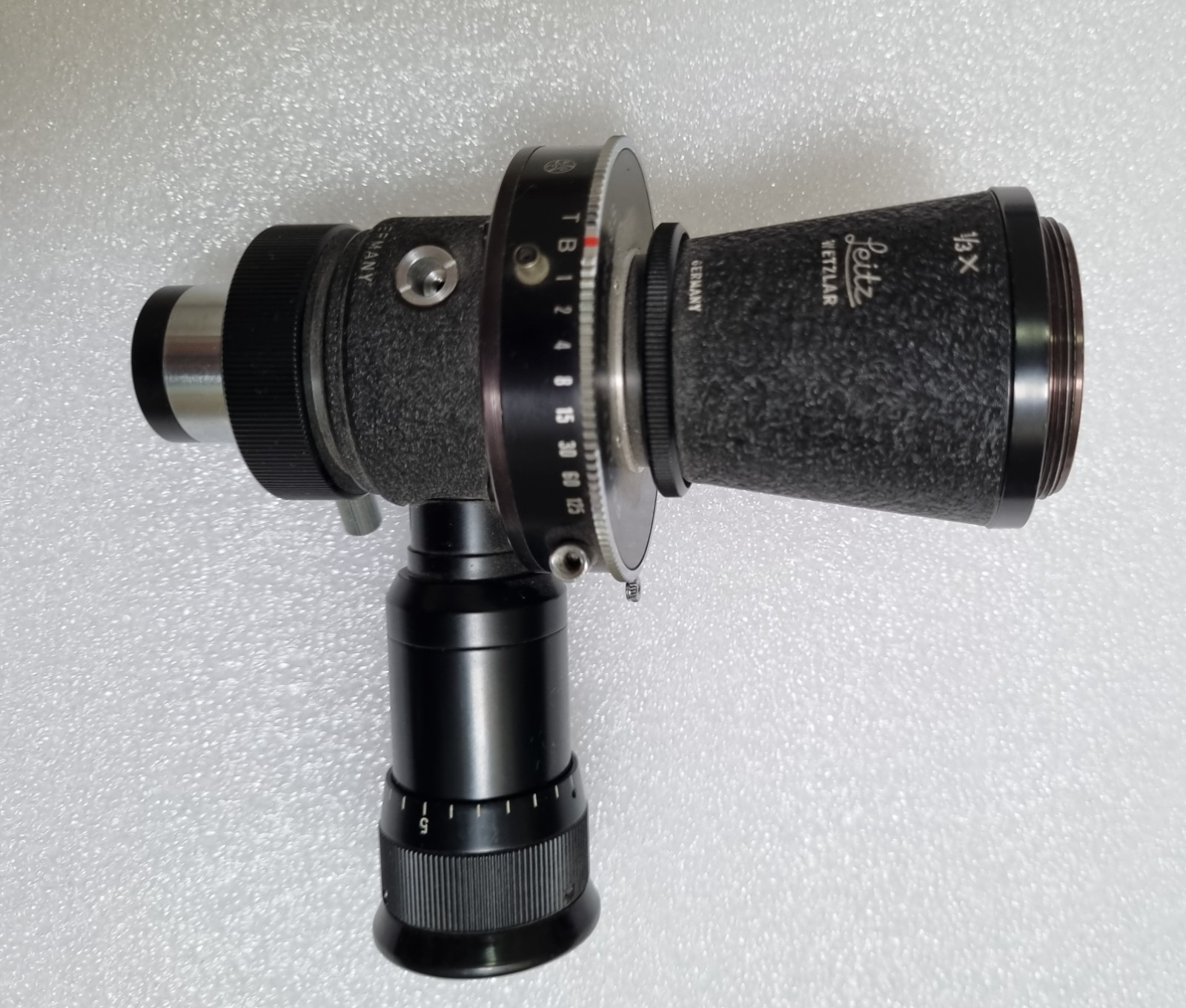 Leitz Wetzlar ProntorPress Shutter Microscope Camera Adapter Excellent condition