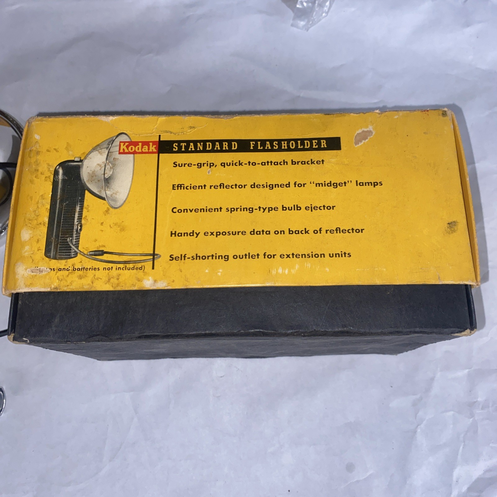 Vintage Kodak Standard Flasholder w/ Lumaclad Reflector Original Box #720