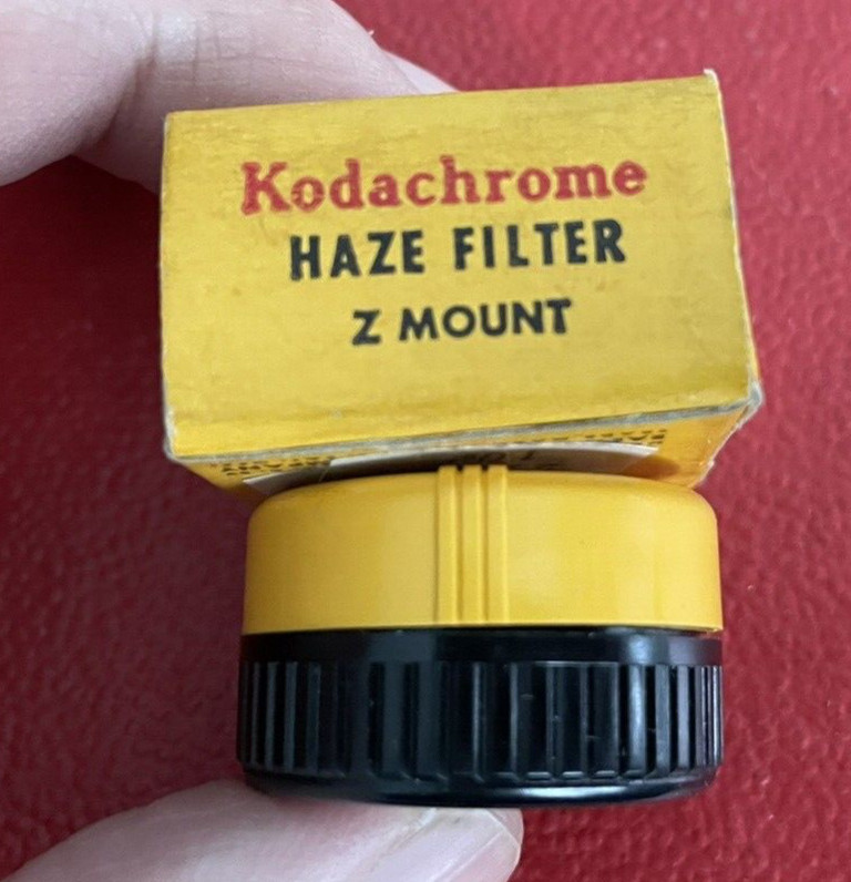 Vintage EASTMAN KODAK CO Kodachrome Haze Filter Z Mount w/ Box Brochure