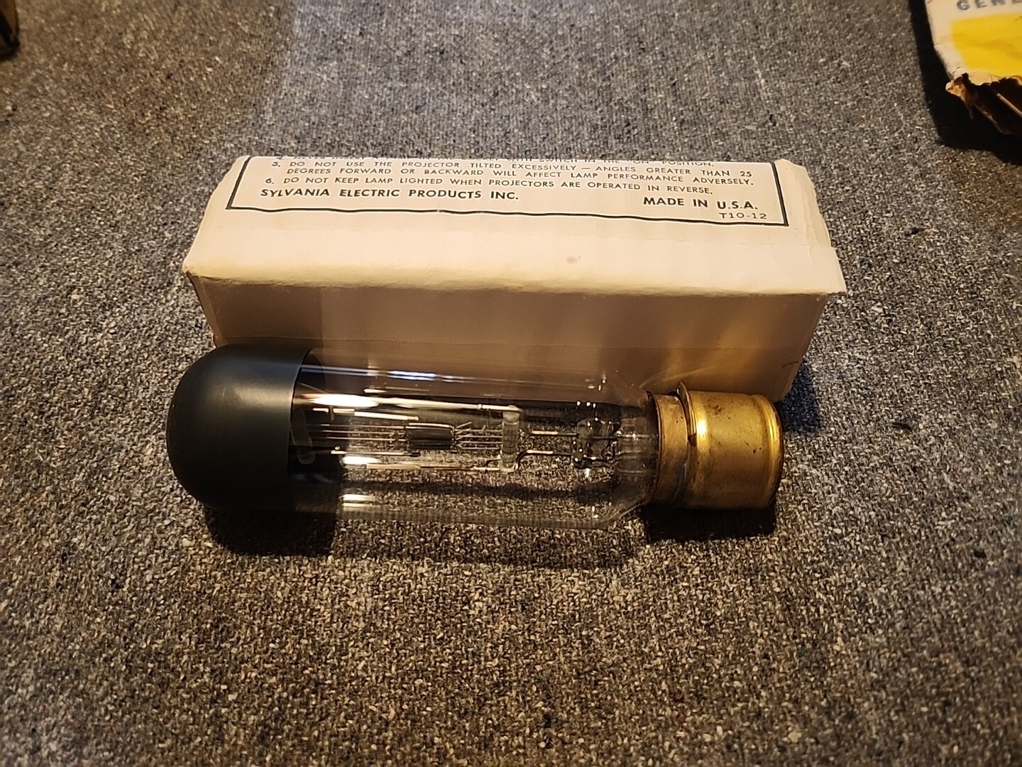 Vintage Sylvania Wabash 120V 750W T12 Projection Lamp As-Is
