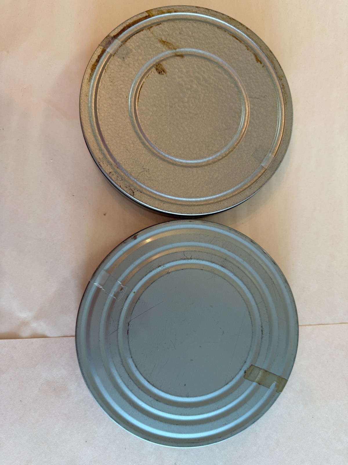 Vintage Metal Film Reels & Canisters — Lot of 2