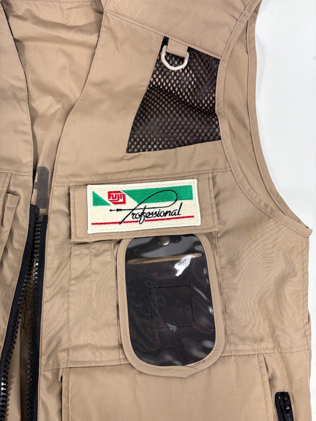 Vintage Fuji Film Professional Media Press Vest Photographer Korea 1980s XL