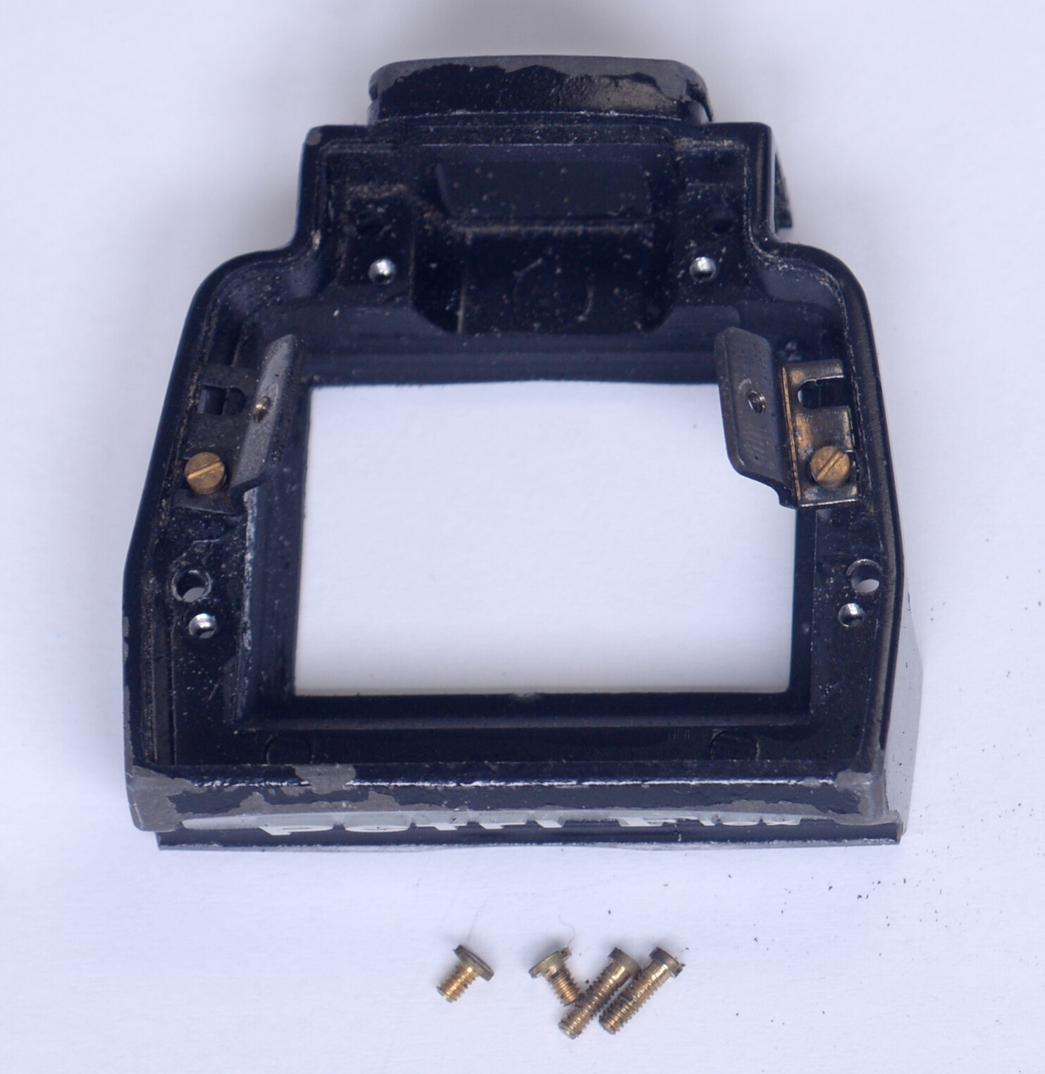 PETRI Flex V Viewfinder Prism Frame w LOGO Vintage SLR 35mm Film Camera Parts