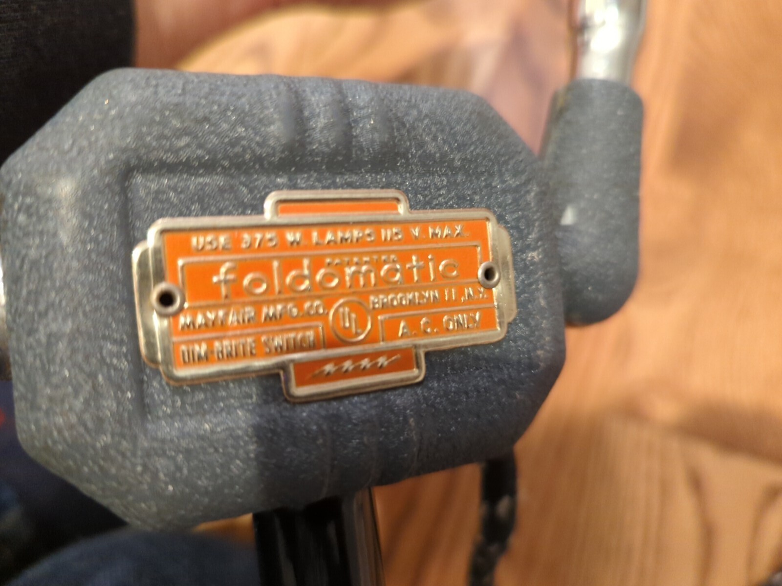 Mayfair Foldomatic hand-held photography light *TESTED* 4 Bulb – Vintage Lamp