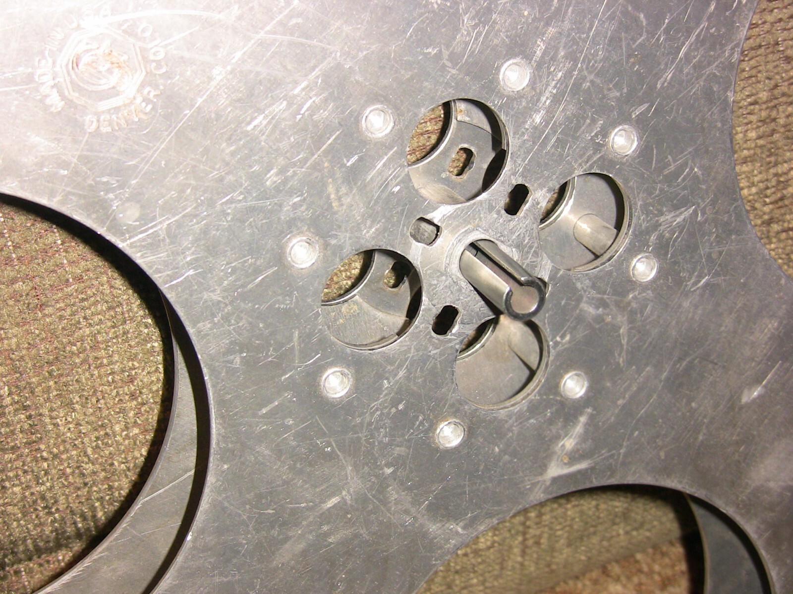 Two 35mm Film Reel ADAPTORS. Converts 1/2 inch reel shaft to 9/16 shaft.