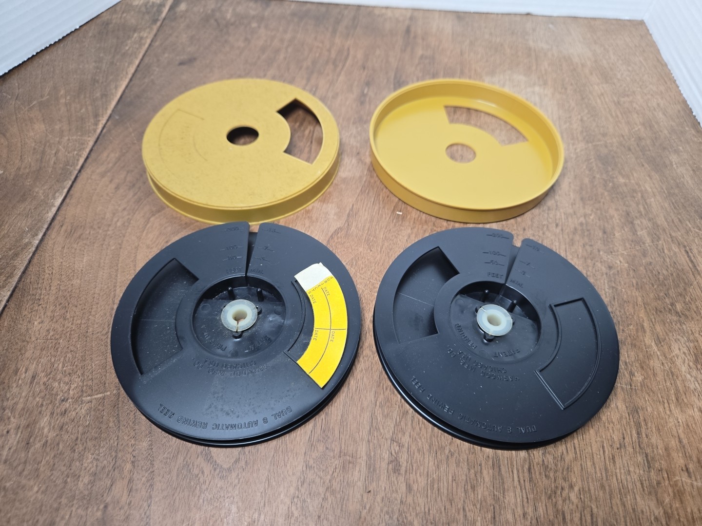 Dual 8, Auto Rewind Reels, Harwood MFG, Vintage
