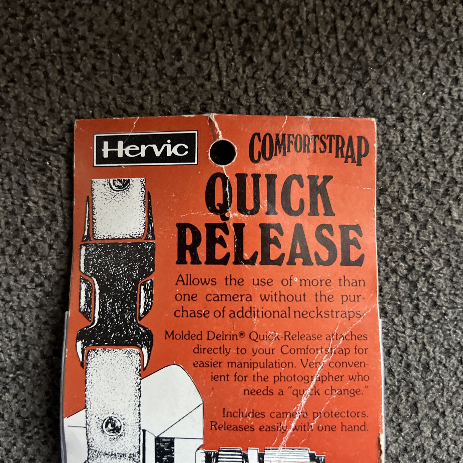 Vintage Hervic Comfortstrap Quick Release Genuine Leather For Camera 1/1 On eBay