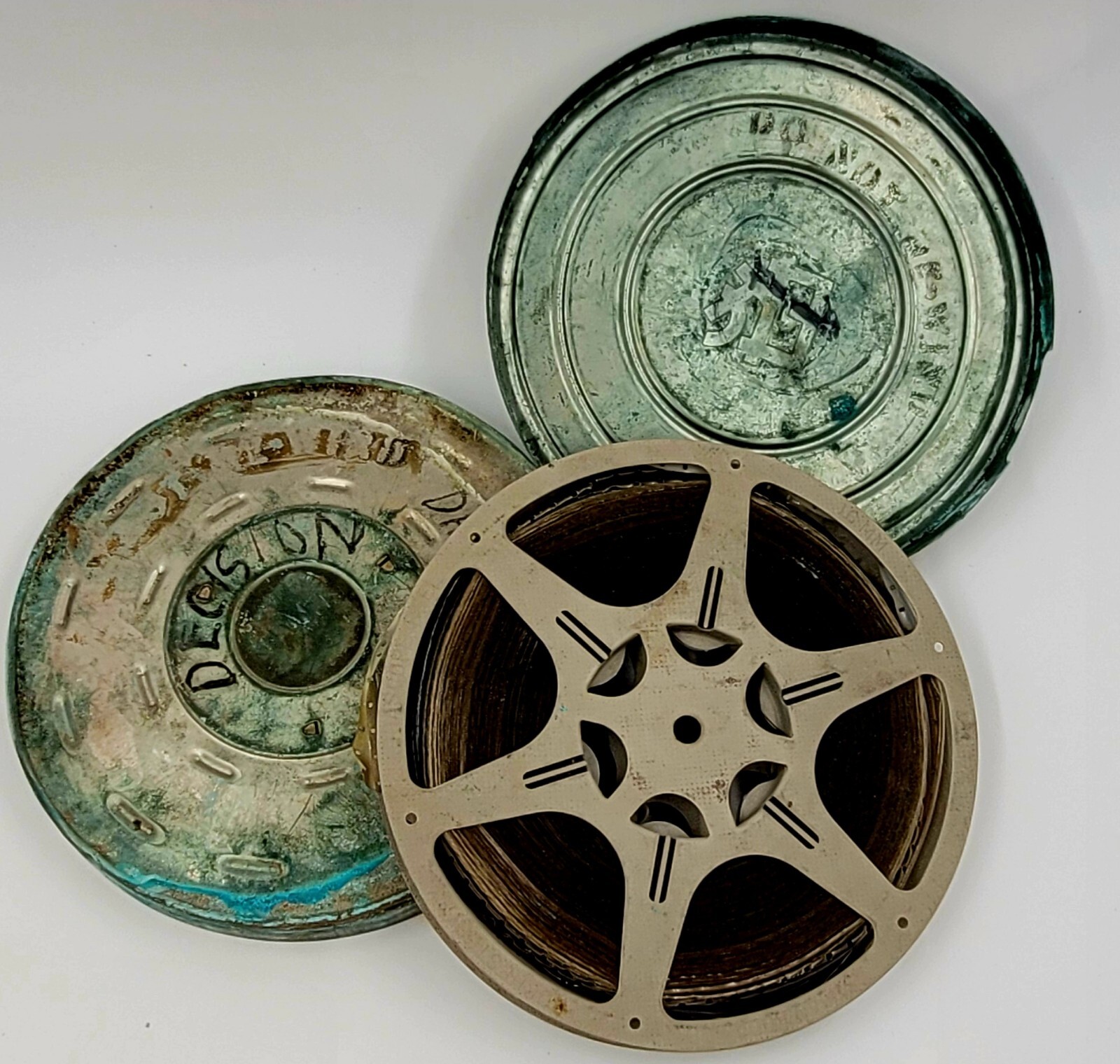 Eastman Kodak Co Kodascope 16MM Reel Vintage Lot 2 Metal Film