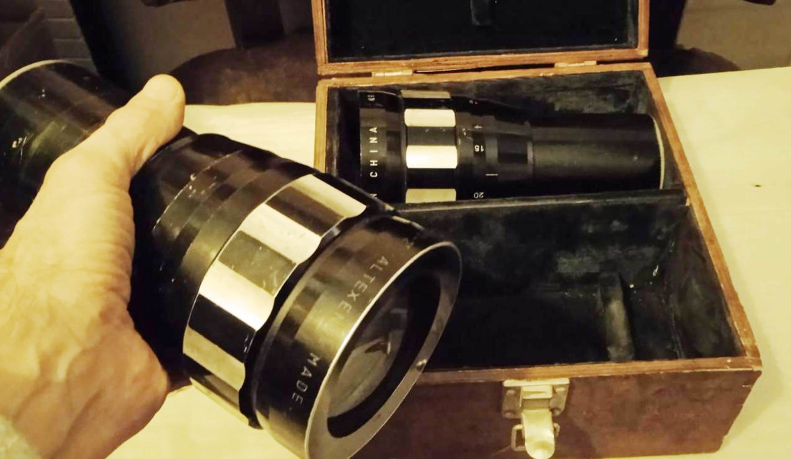 camera Lens ALTEXEN JFK 35 2x china Anamorphic Cinemascope box of couple rare