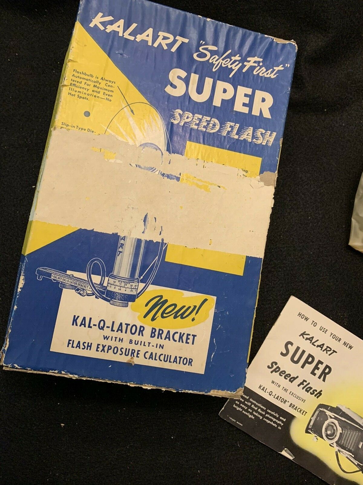 Vintage 1950’s Kalart Super Speed Flash w/ Box Instructions Cover & Accessories
