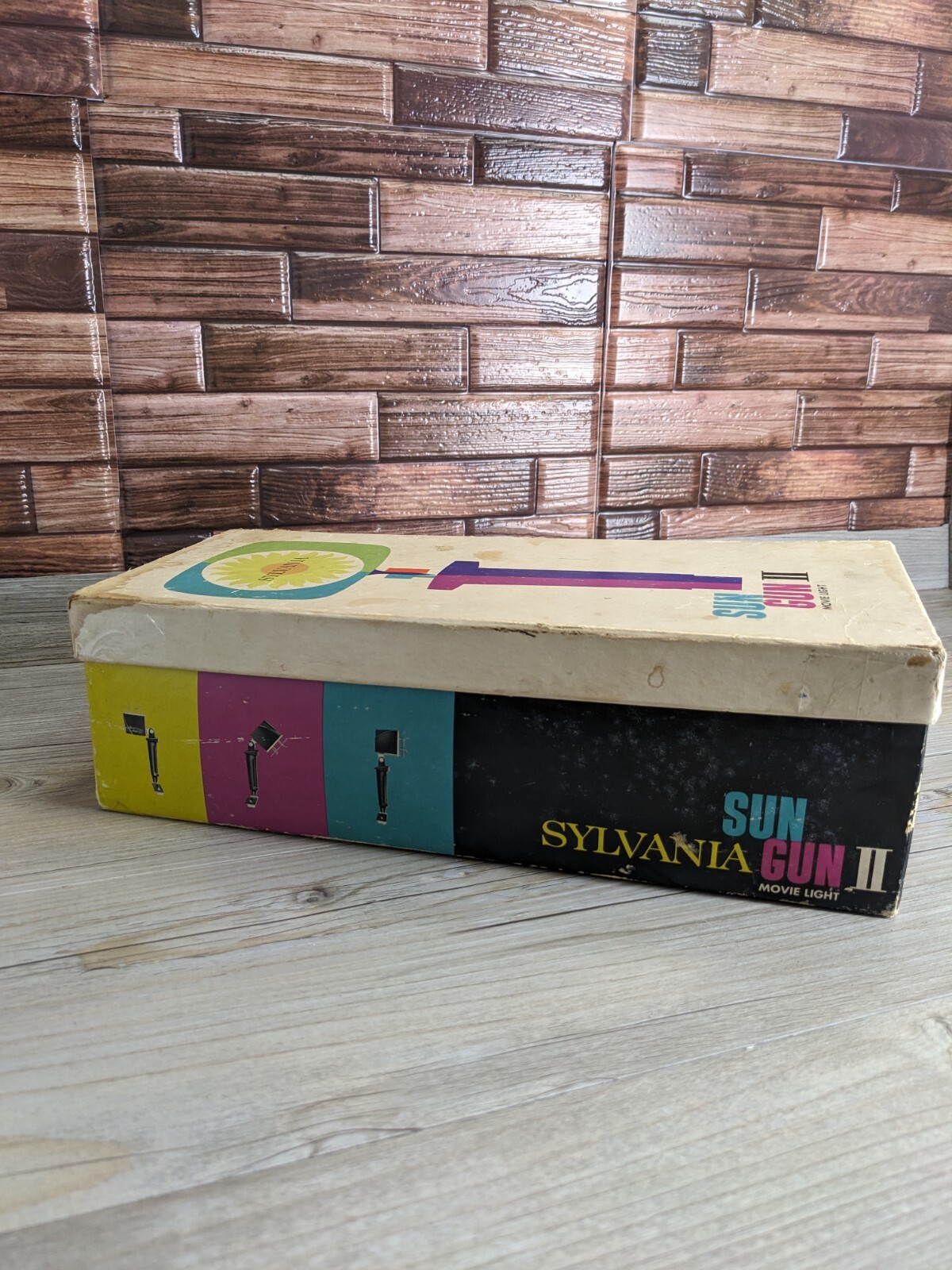 Electric Sun Gun II Movie / Camera Light Sylvania SG-55 W/ Box Tested/Working