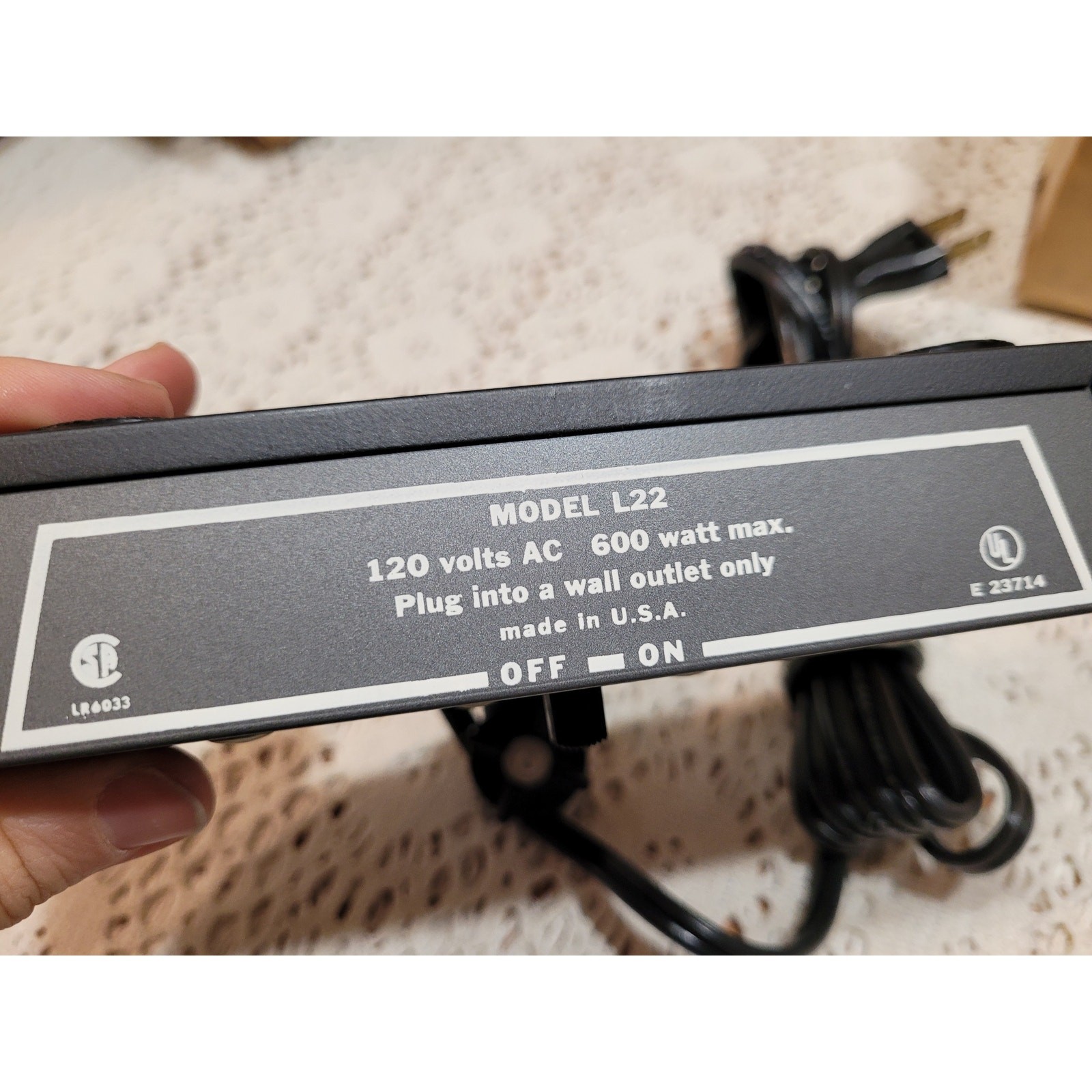 Vintage Two Lite Lights Bar for Keystone Auto Instant Super 8 Camera Model LB-5