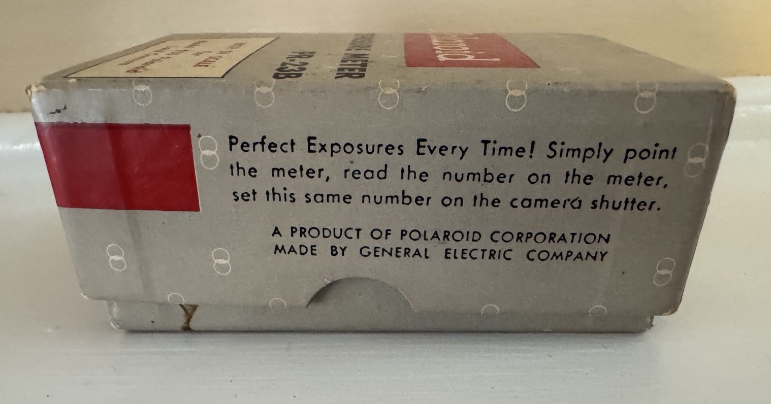 Vintage Polaroid Exposure Meter PR-23B w/ Box & Manual EV Scale