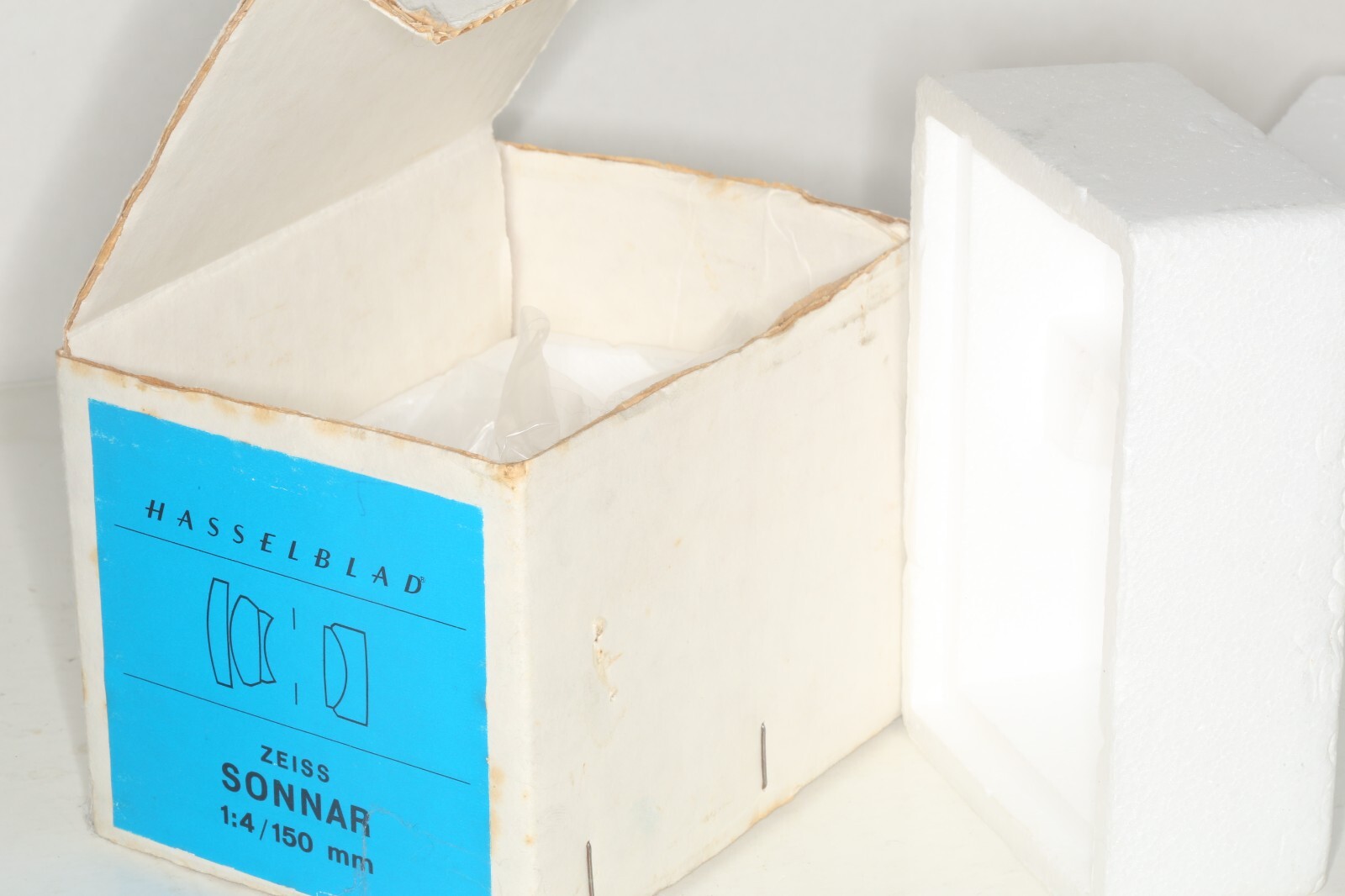 EMPTY BOX FOR HASSELBLAD ZEISS SONNAR 1:4/150MM LENS – BOX & PACKAGNG ONLY