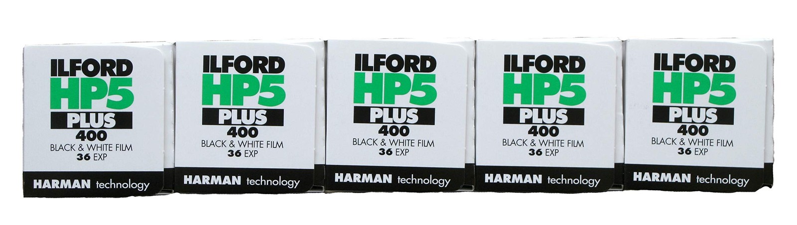 HP5+ 35mm, 36 exposures, 5 Rolls