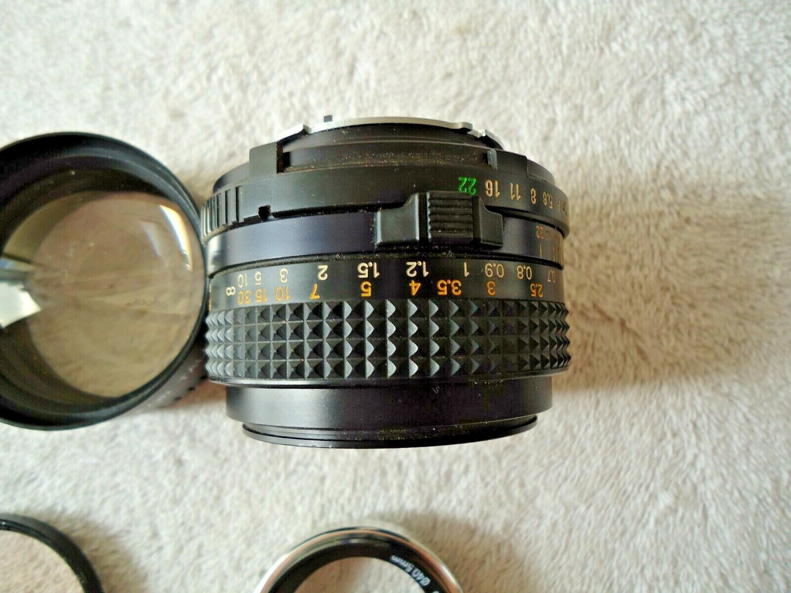 Vintage Mixed Lot Of Camera Lens,etc.Minolta MD 50mm,Star-D Aux.,etc.Items