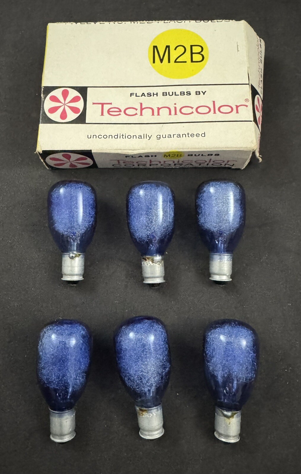 Vintage Technicolor M2B Flash Bulbs w/ Original Box – Made in USA