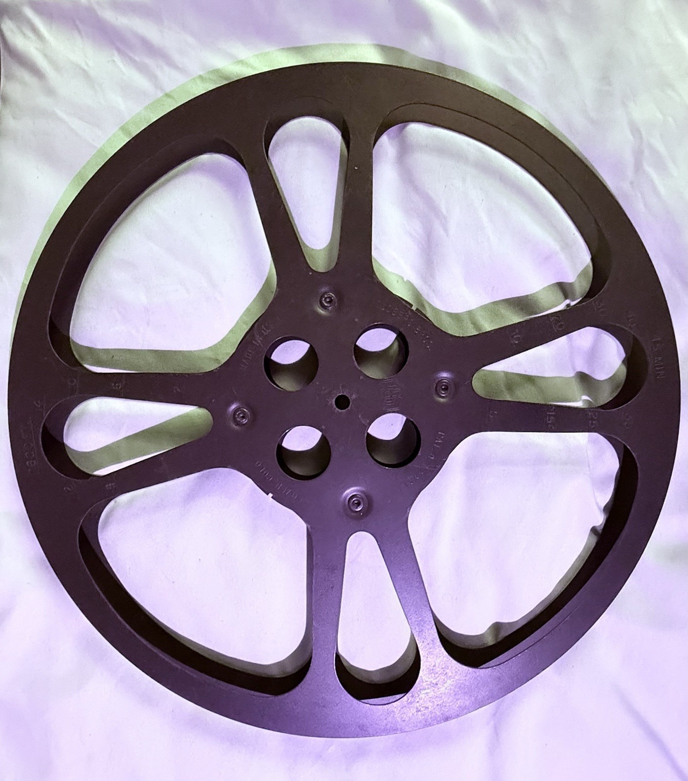3 Vintage Goldberg Bros 16mm Metal Film Reels Lot of 3 1600’ 13.75” Diameter
