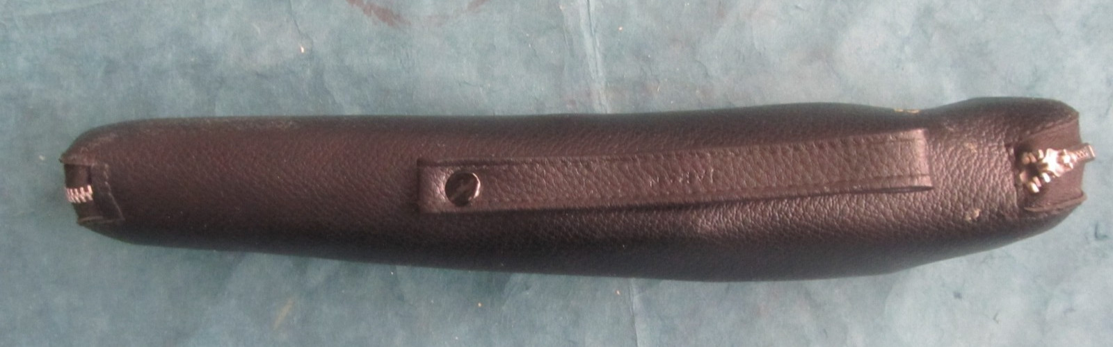 Vintage black mini travel tripod for camera with carry bag