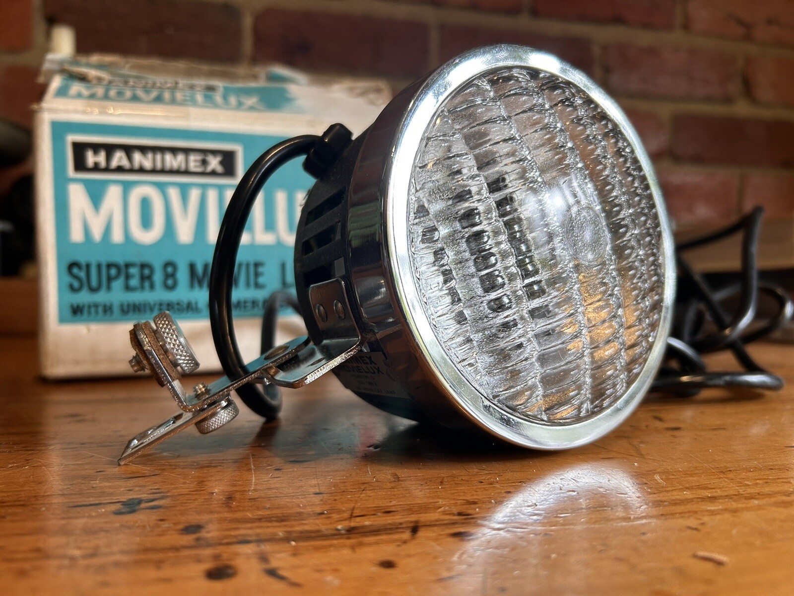 Vintage Hanimex Movielux Super 8 Movie Light With Camera Bracket