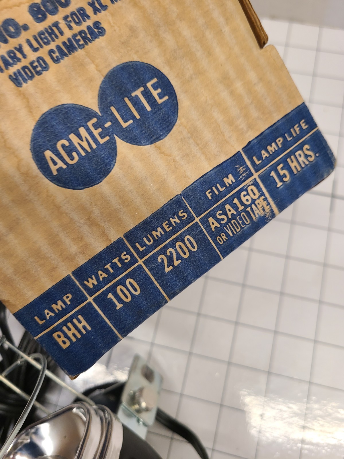 Vintage Acme Lite Movie or Video Cameras Model No. 800 XL-Lite