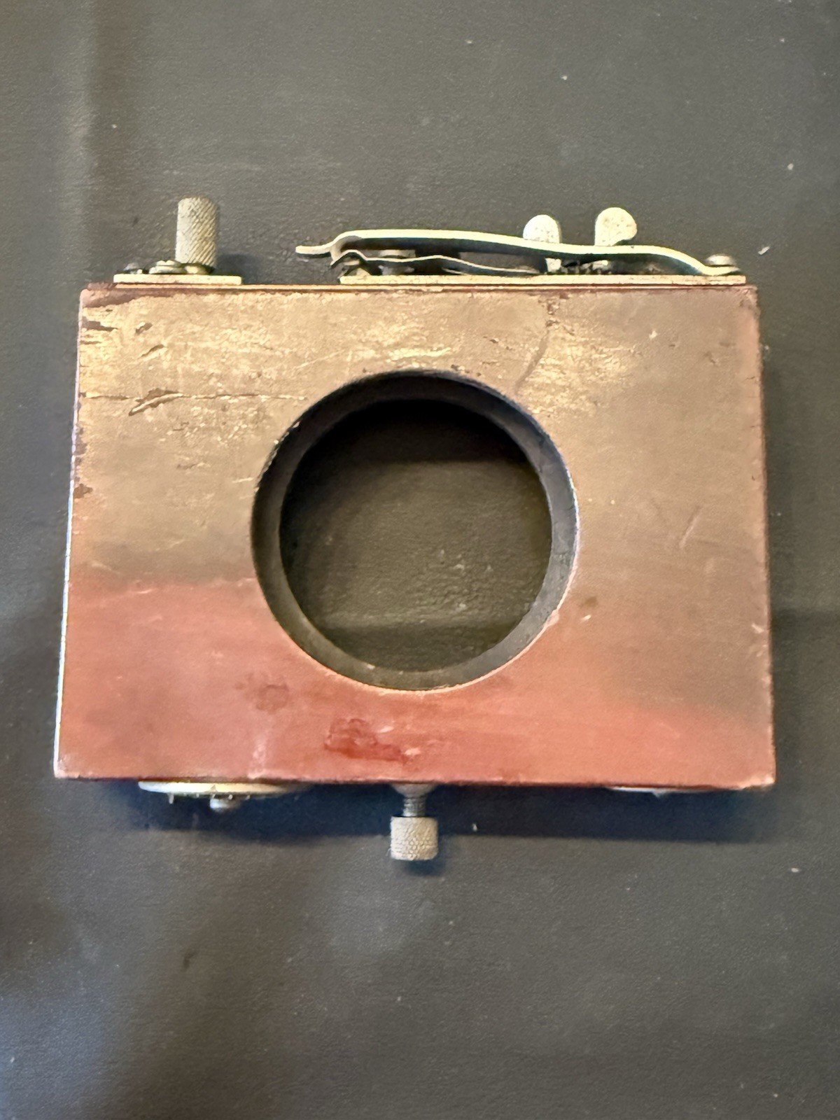 Antique Large Format Camera Roller Blind Shutter Wood Brass c1900 Complete