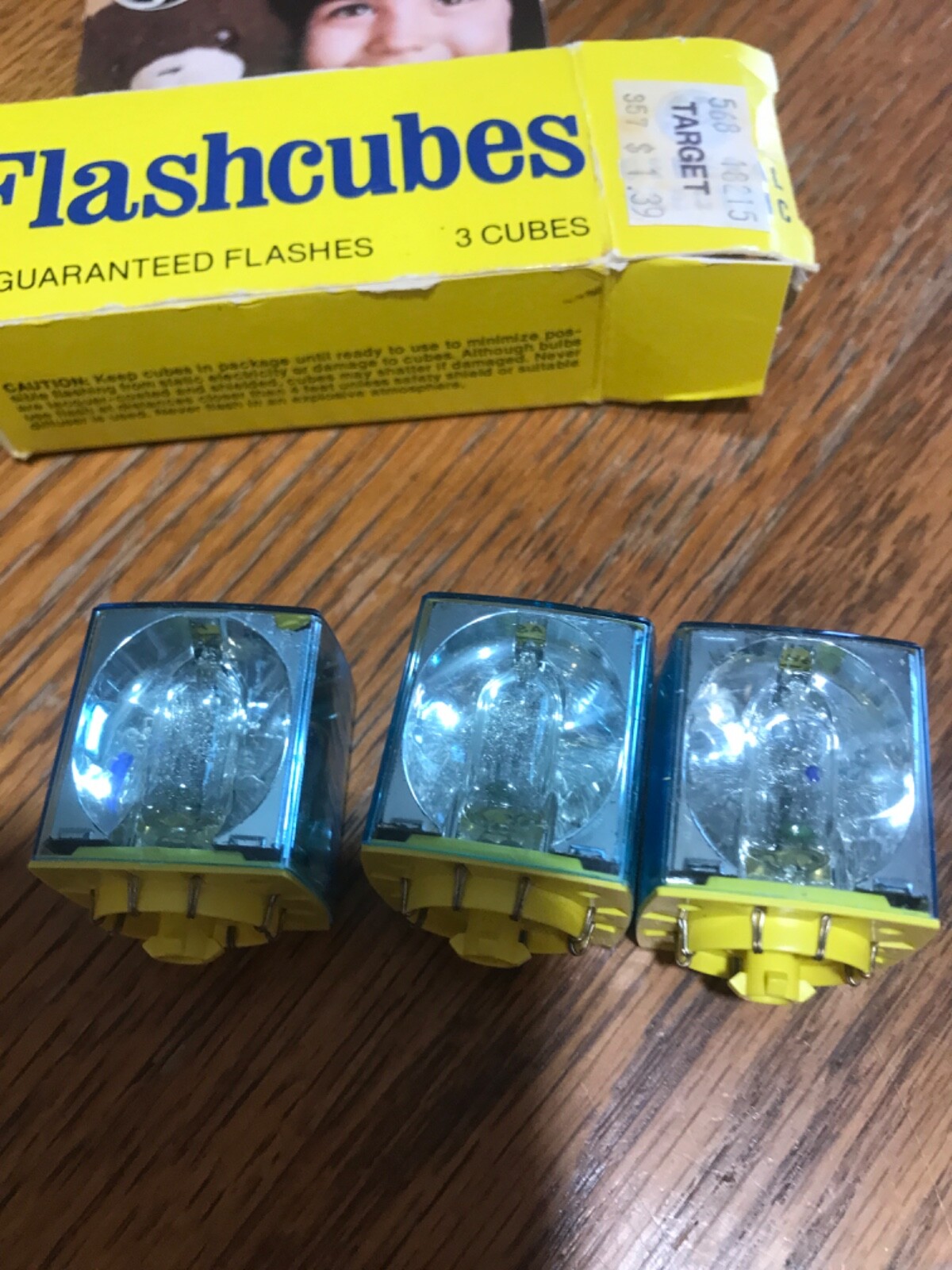 Vintage GE Flash Cubes, 3 cube, 12 flashes for Standard Cube Camera