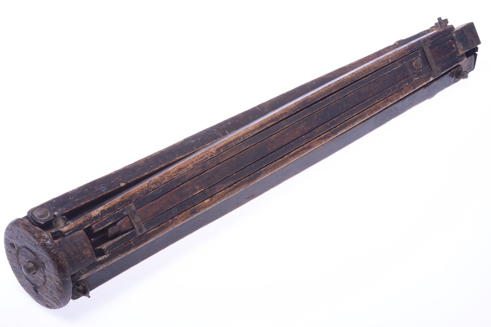 ✅ ANTIQUE WOOD TRIPOD 140CM 55.11″ GLASS PLATE LARGE FORMAT FIELD CAMERA