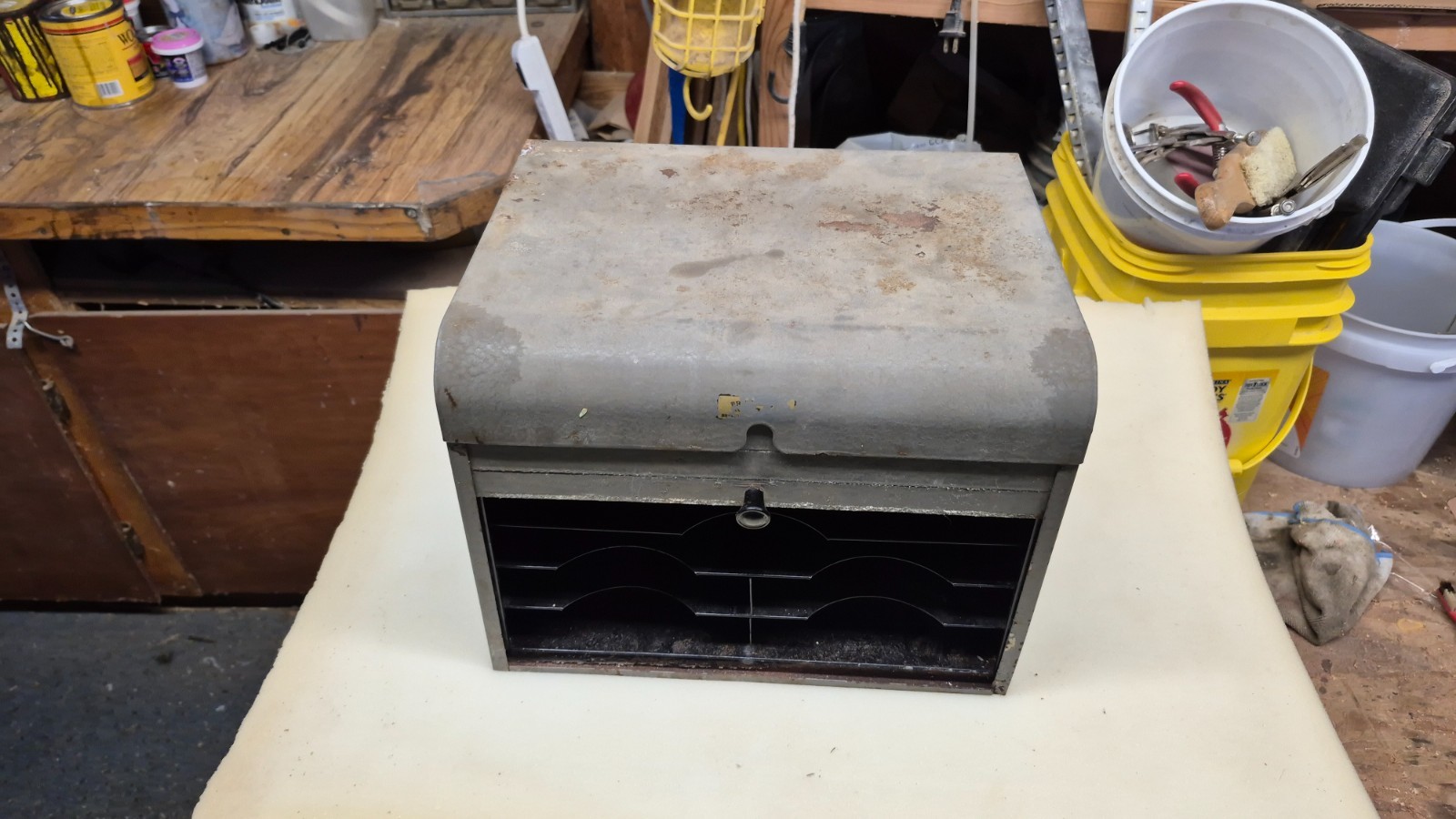 Vintage 50s 60s Brumberger Dark Room Roll Top Storage Box – Made in the USA