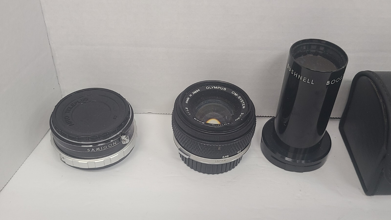 Lot Of 13 Vintage Camera Accessories Olympus Vivitar Kitstar Samigon Bushnell