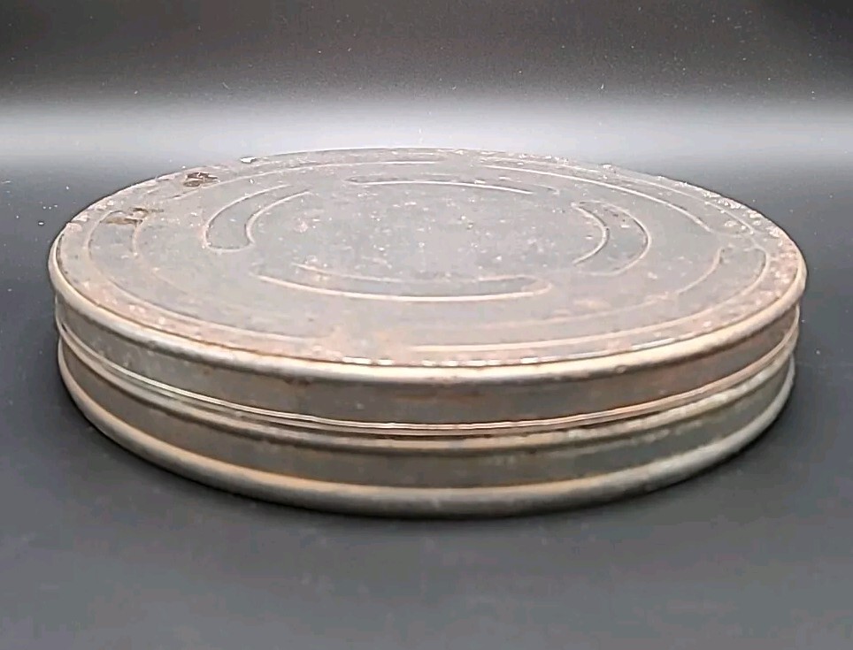 11” X 1 5/8”, Vintage Metal Movie Film Canister