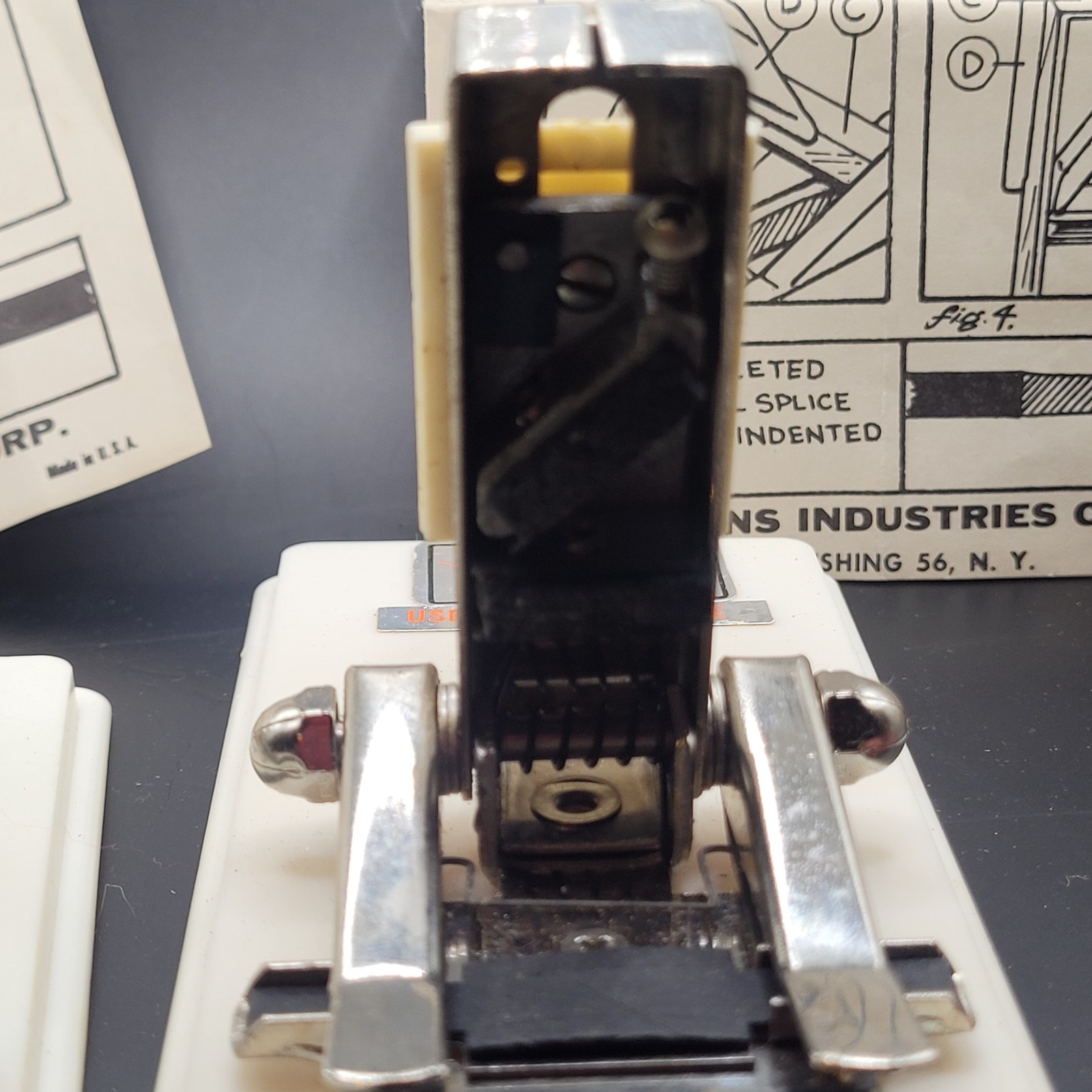 Vintage Robins Gibson Girl Tape Dispenser RT-700 Labeling Machine Office Metal