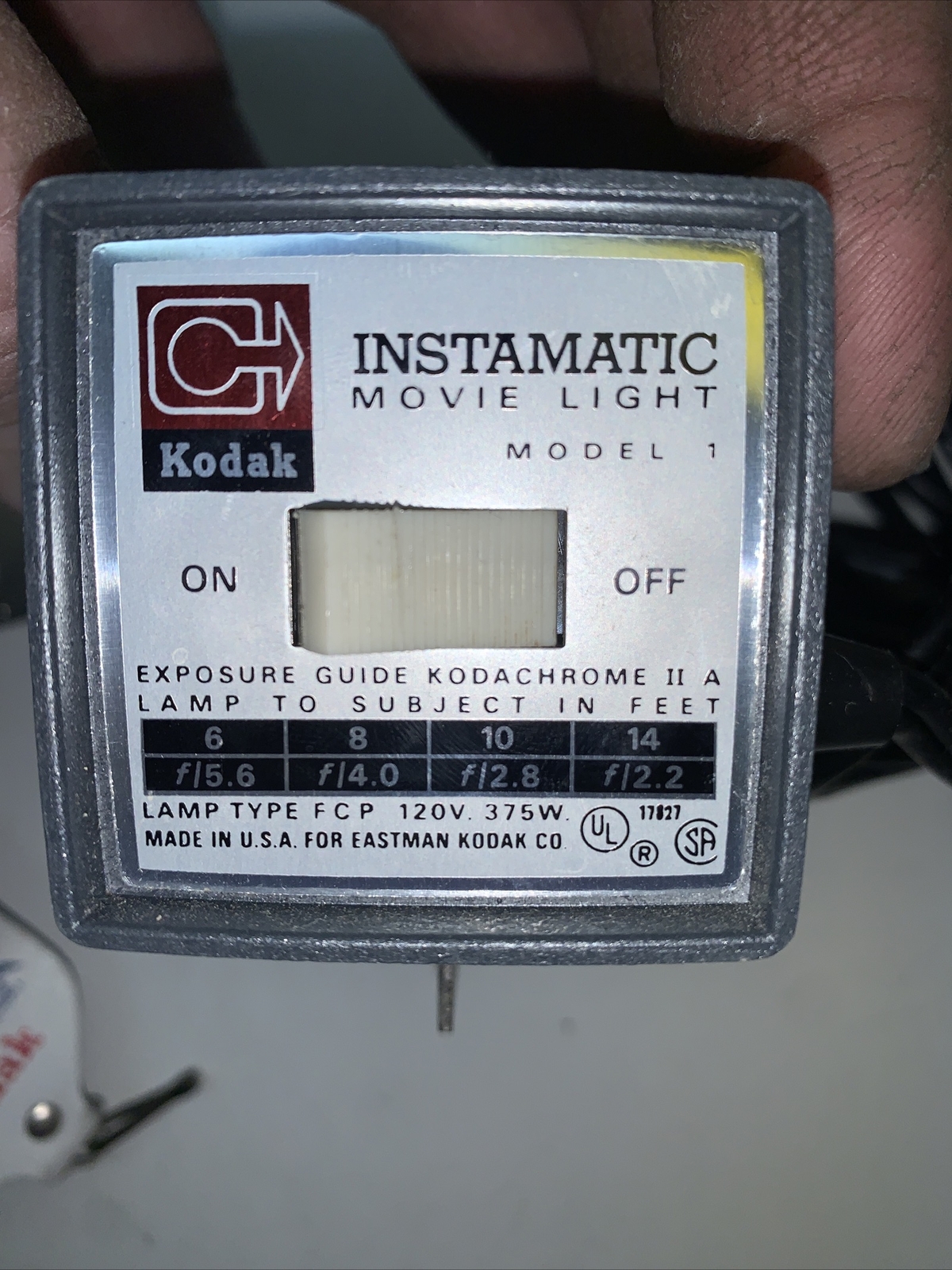 Vintage Kodak Instamatic Movie Light Model 1 Original Box ***READ*** X
