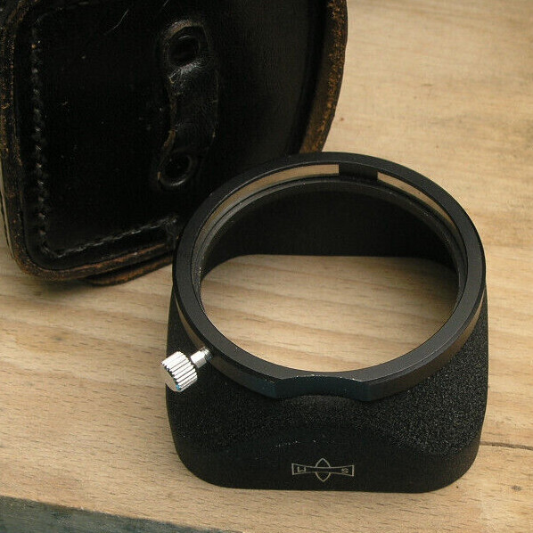 original Mamiya TLR c330 lens hood 48mm clamp for black finish 80mm 2.8 & case