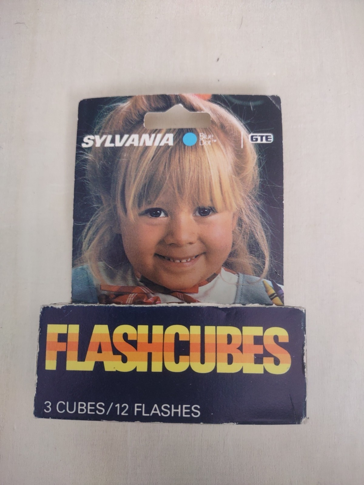 Vintage GTE Sylvania Flash Cubes 3 Cubes In Original Box 12 Flashes Total