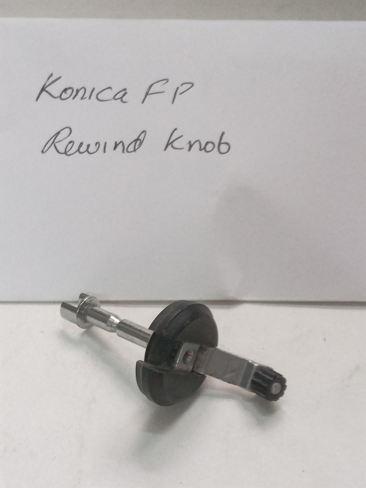 Black Konica FP Camera Film Rewind Knob Original Used Spare Part