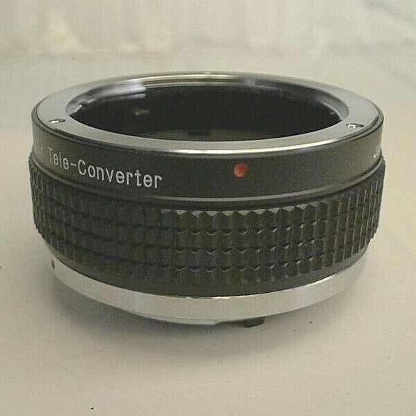 JCPenney Auto 2x Tele-Converter Lens O/OM 624-4350 for Olympus +End Caps & Case