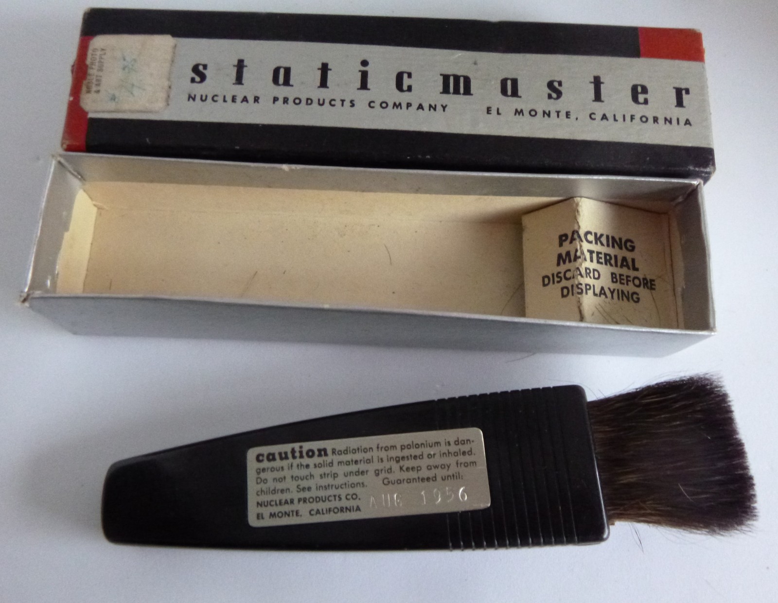 StaticMaster Brush Stereo Equipment Vintage Static Master w/Box Brush 1956